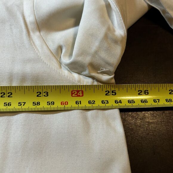 Austin Reed London Light Yellow Silk/Cotton Blend Short Sleeve Button Down XL - Picture 4 of 4